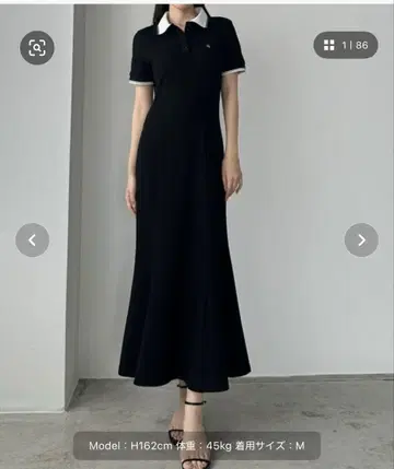 블랙 폴로 원피스 L 사이즈 Louere