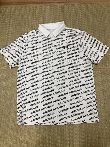 UNDER ARMOUR 로고 폴로셔츠 화이트