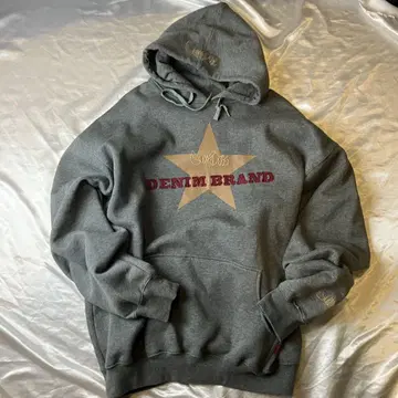 스눕 독 별 모양 로고 후드티 그레이