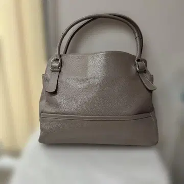 긴자 카네마츠 그레이지 주름 가죽 토트백