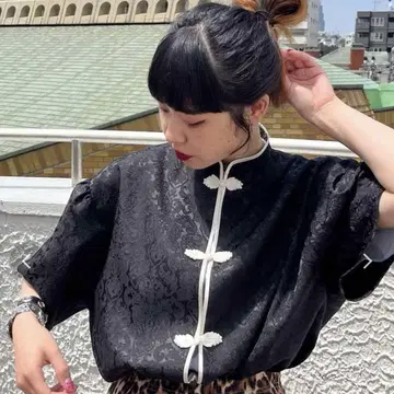 jouetie 스탠드 칼라 차이나 셔츠