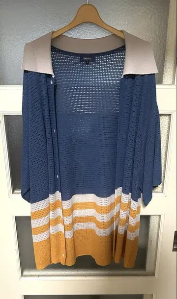 harapeco KNIT POLO - 블루 eve