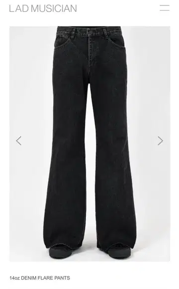 LAD MUSICIAN 2025 ss 14 oz 데님 플레어 팬츠