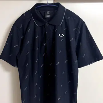 미품! 오클리 OAKLEY 골프 반팔 올 패턴 피케 셔츠
