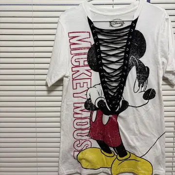 Disney 미키마우스 레이스업 티셔츠