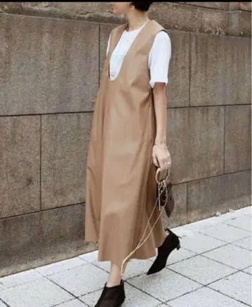 MACHATT 에코 레더 점프 스커트