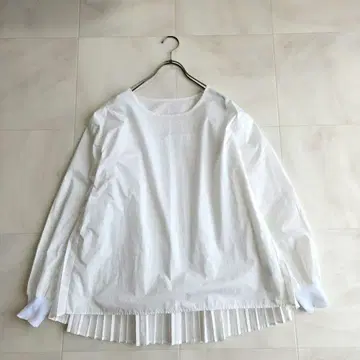 Vin 뱅 백 플리츠 풀오버 블라우스 소매 리브 야마다야