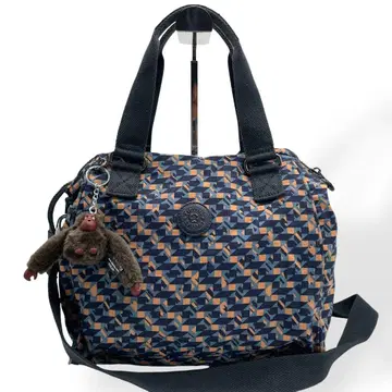 새상품급 Kipling 2way 보스턴백 숄더백 멀티컬러