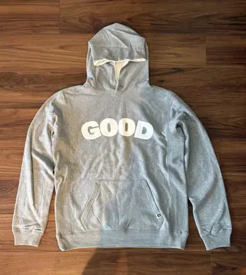 GOODENOUGH GOOD 프린트 그레이 후드티
