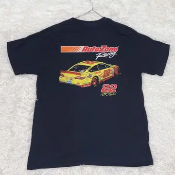 빈티지 AutoZone Racing 티셔츠 L 사이즈 블랙