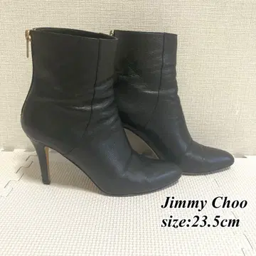 Jimmy Choo 지미추 블랙 가죽 숏부츠 23.5cm
