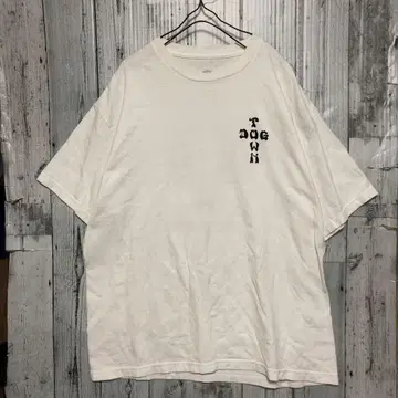 USA 제작 DOG TOWN 도그타운 크로스 로고 티셔츠 XL 화이트