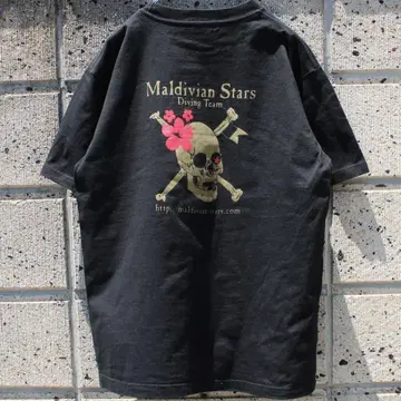 Maldivian Stars 몰디브 다이빙 크루즈 구제 의류 티셔츠