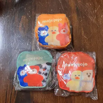 Mojojojo 수납 파우치 포함 에코백 전종 3세트