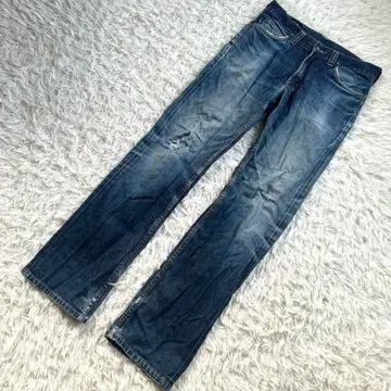 Lee 리 프리미엄 데님 청바지 팬츠 데미지 가공 블루