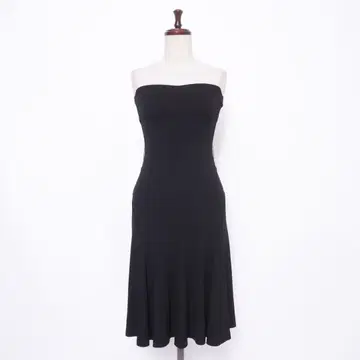 새상품급 DEREK LAM 튜브탑 원피스 블랙 사이즈 40*ED1109