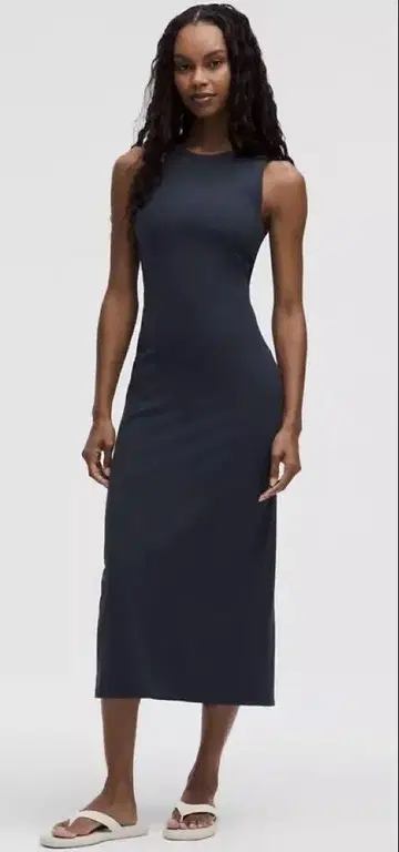 룰루레몬 All Aligned Ribbed Midi Dress 사이즈 4
