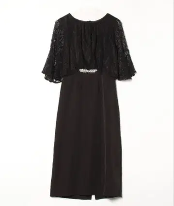 [ 새상품급 ] 펄 장식 레이스 파티 드레스 블랙 결혼식/포멀/2차 모임