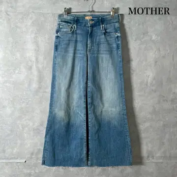 실루엣 MOTHER 초와이드 극태 데님 W28 상당 N1293