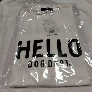 DOG DEPT 남성용 티셔츠 사이즈 L 미사용 새상품 택 포함