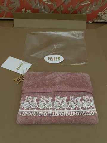 FEILER 치카자와 레이스 티슈 파우치 핑크 하이디 페이즐리