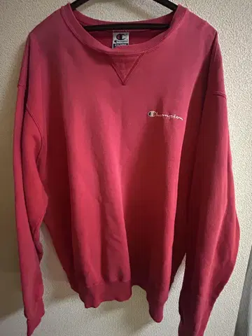 90s Champion 빨간색 맨투맨 스트릿 sk8