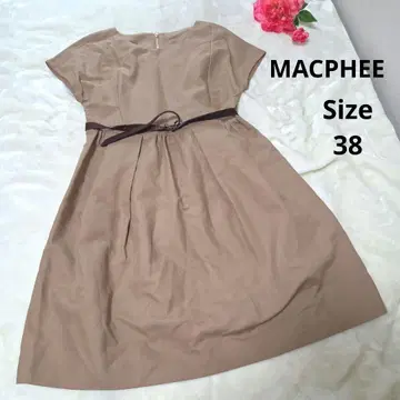 [ 세련된 MACPHEE ] 베이지 벨트 원피스 사이즈 38