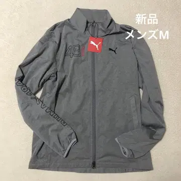 새상품 PUMA 푸마 골프웨어 풀 집업 윈드 브레이커 그레이 M