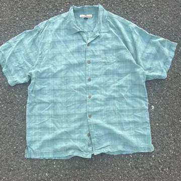 80s 90s tommy bahama silk100 check shirt