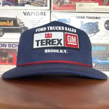 새상품 캡 네이비 TEREX GM vintage patch