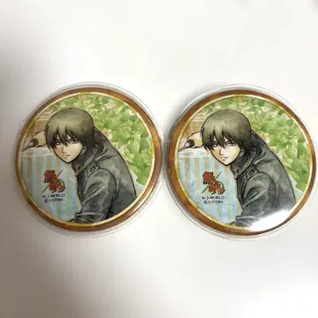 은혼 J-World 화조풍월 화조상 75mm 캔뱃지 야마자키 사가루 2개