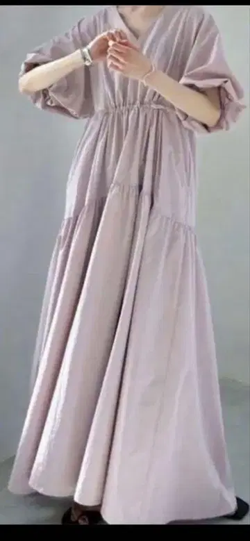 mystic 드로스트 개더 원피스