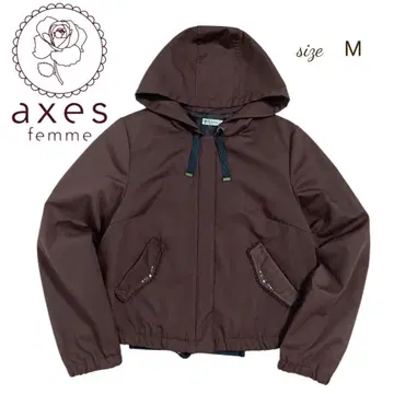 axes femme 엑시즈팜 후드티 아우터 브라운 M