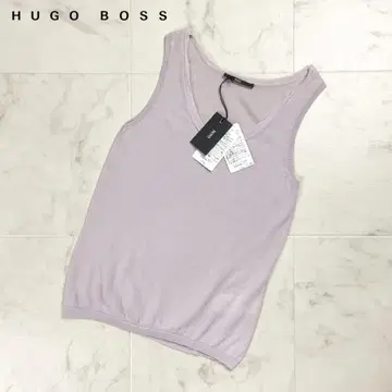 새상품 HUGO BOSS 울 실크 혼방 니트 등나무색 XS *ED980