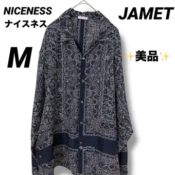 NICENESS 나이스니스 25SS JAMET 네이비 M 반다나 패턴