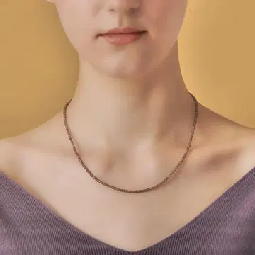 agete 스모키 쿼츠 목걸이