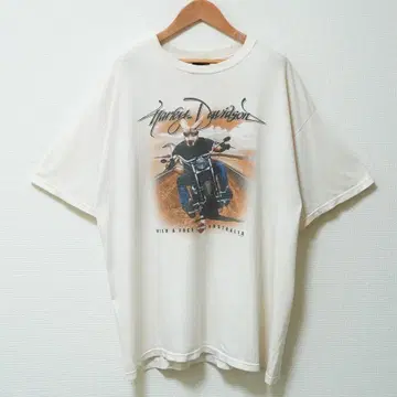 할리데이비슨 티셔츠 XL 아이보리 2004년 C622