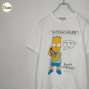 THE SIMPSONS 심슨 티셔츠 90년대 빈티지 화이트 M