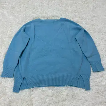 MICHEL KLEIN 니트 울 100% 사이드 슬릿 프렌치 시크
