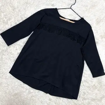 Couper et cousu 새상품 헴 풀오버 프린지 블랙 (M)