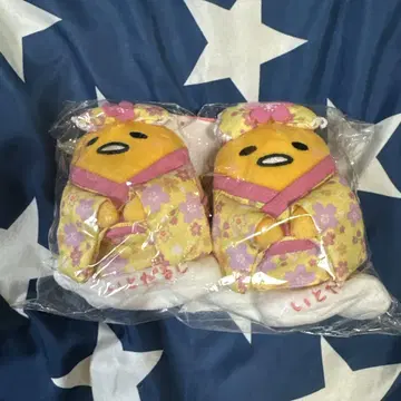 구데타마 꽃무늬 봉제 인형 미개봉