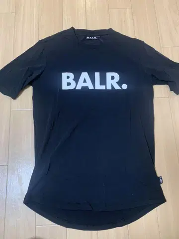 BALR. 로고 티셔츠 블랙
