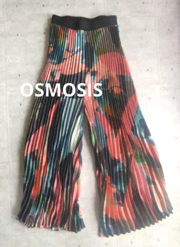 OSMOSIS 다색 플리츠 가공 캐주얼 팬츠