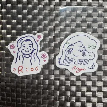 노기 카페 스티커 이노우에 나기사 나가시마 리오