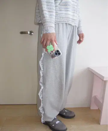 n.k atelier Frill cotton pants