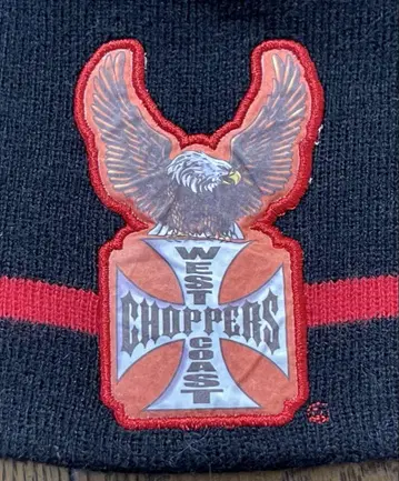west coast choppers 이글 자수 니트 모자