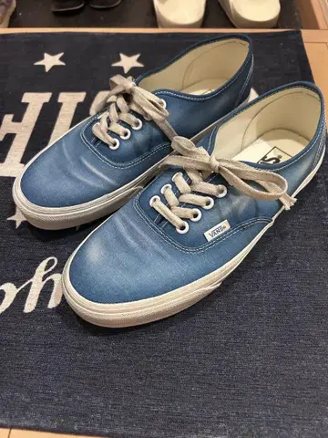 VANS authentic wave washed blue US9 27.0
