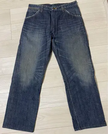 랭글러 블루벨 빨간 스티치 데미지 유즈드 가공 빈티지