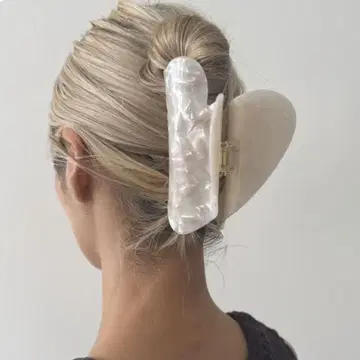 potete big heart clip white 포테테