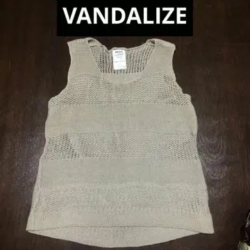 VANDALIZE 반달라이즈 탱크탑 네트 메쉬 니트 짜임